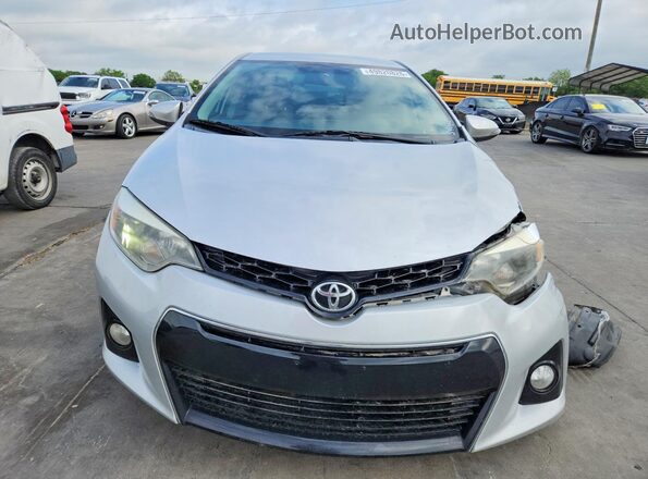 5YFBURHE1GP554584 2016 TOYOTA COROLLA Silver Widok z przodu