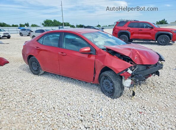 5YFBURHE4GP419518 2016 TOYOTA COROLLA Red Przód prawy