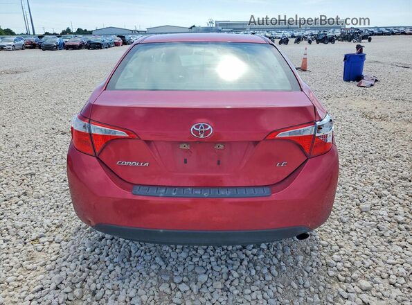 5YFBURHE4GP419518 2016 TOYOTA COROLLA Red Widok z tyłu