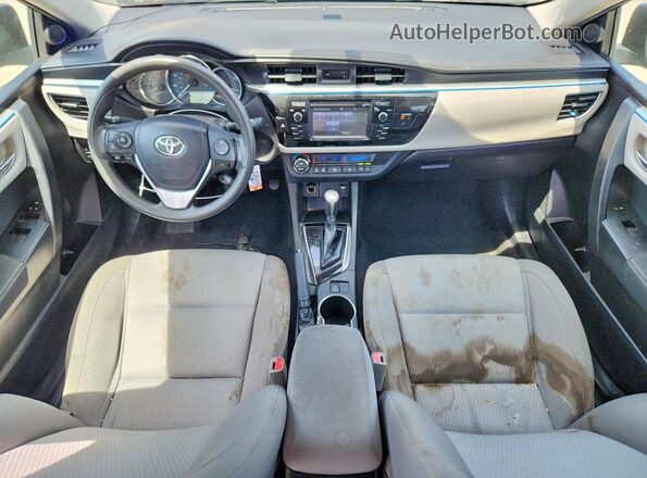 5YFBURHE4GP497619 2016 TOYOTA COROLLA Черный Вид панели приборов