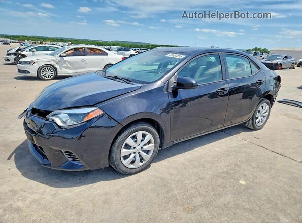 5YFBURHE4GP497619 2016 TOYOTA COROLLA Черный Передняя левая четверть