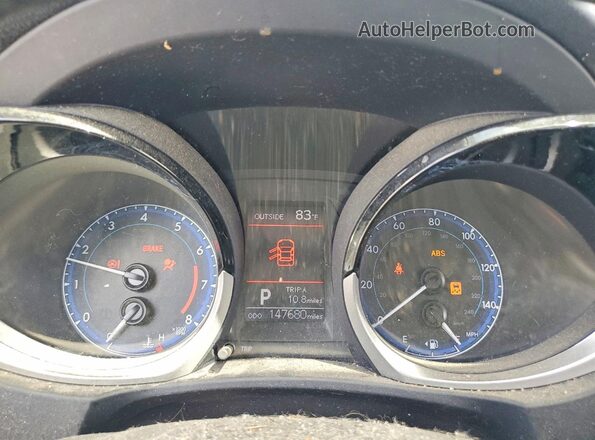 5YFBURHE4GP515567 2016 TOYOTA COROLLA Черный Вид щитка приборов