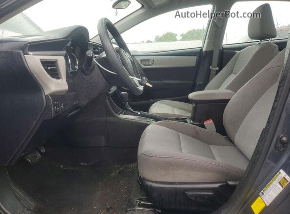 5YFBURHE4GP516671 2016 TOYOTA COROLLA Blue Widok wnętrza z przodu