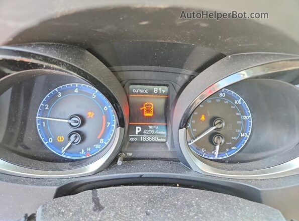 5YFBURHE4GP553333 2016 TOYOTA COROLLA White Вид щитка приладів