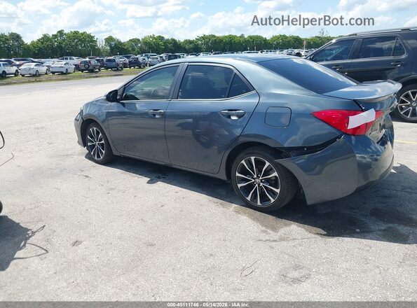 5YFBURHE4KP888682 2019 TOYOTA COROLLA Серый Задняя левая четверть
