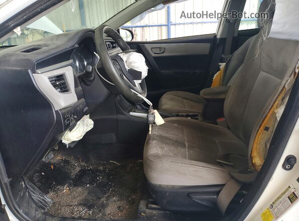 5YFBURHE7GP500545 2016 TOYOTA COROLLA Белый Вид салона спереди