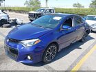 2016 Toyota Corolla S Plus Синий vin: 5YFBURHE9GP402097