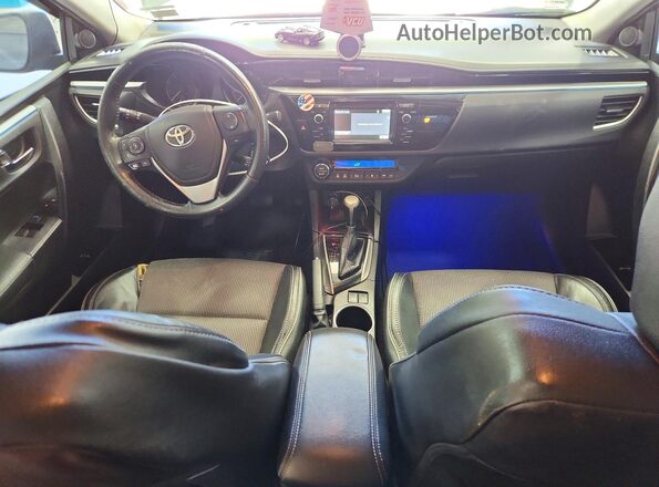 5YFBURHEXGP398075 2016 TOYOTA COROLLA Gray Widok deski rozdzielczej
