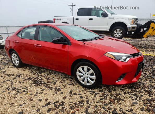 5YFBURHEXGP566166 2016 TOYOTA COROLLA Red Przód prawy