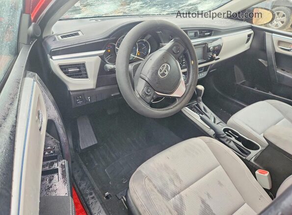 5YFBURHEXGP566166 2016 TOYOTA COROLLA Red Widok deski rozdzielczej