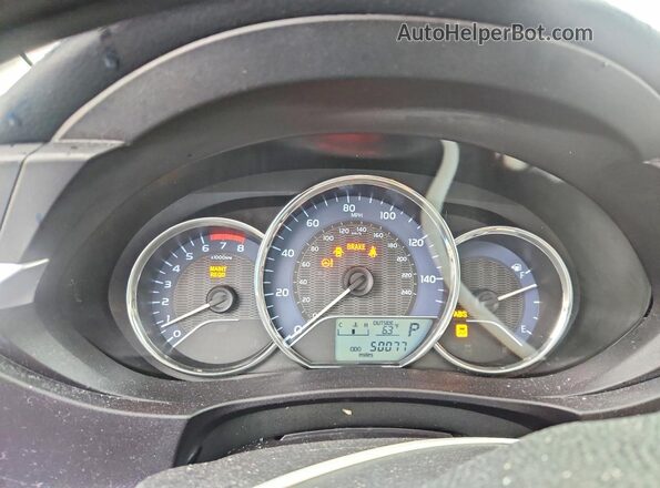 5YFBURHEXGP566166 2016 TOYOTA COROLLA Red Widok zestawu wskaźników