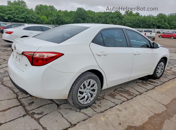 5YFBURHEXJP848346 2018 TOYOTA COROLLA Белый Задняя правая четверть