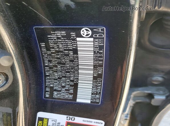 5YFBURHEXKP868419 2019 TOYOTA COROLLA Черный Вид подкапотного пространства