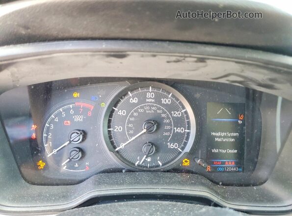 5YFDPMAE6MP193460 2021 TOYOTA COROLLA Silver Instrument cluster view