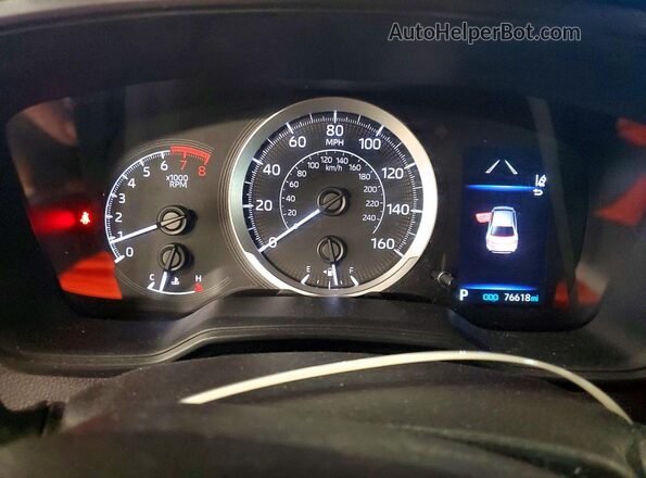 5YFEPMAE1MP217409 2021 TOYOTA COROLLA Серебряный Вид щитка приборов