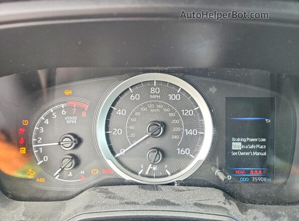 5YFEPMAE1NP372088 2022 TOYOTA COROLLA Черный Вид щитка приборов