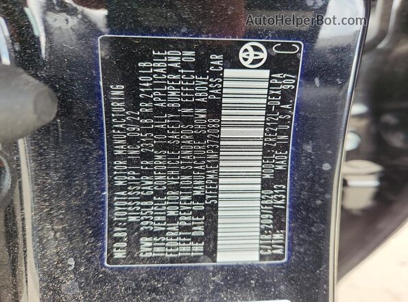 5YFEPMAE1NP372088 2022 TOYOTA COROLLA Черный Вид подкапотного пространства
