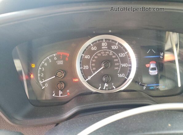 5YFEPMAE2MP239211 2021 TOYOTA COROLLA Blue Widok zestawu wskaźników