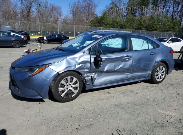 5YFEPMAE2MP247938 2021 TOYOTA COROLLA Blue Vista tres cuartos delantera izquierda