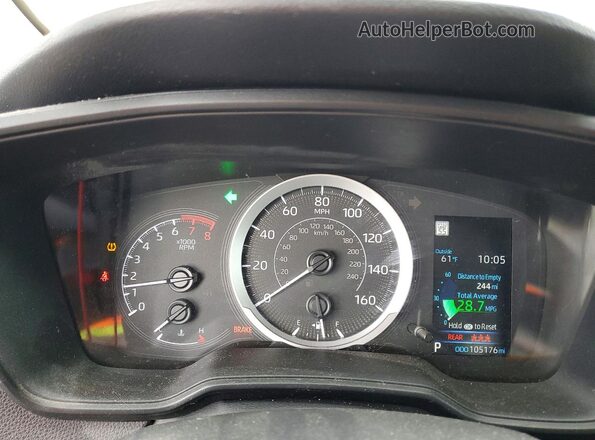 5YFEPMAE2NP313759 2022 TOYOTA COROLLA White Widok zestawu wskaźników