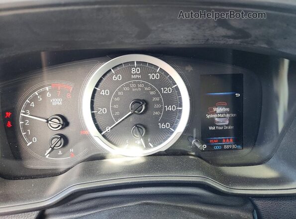 5YFEPMAE2NP322557 2022 TOYOTA COROLLA Белый Вид щитка приборов