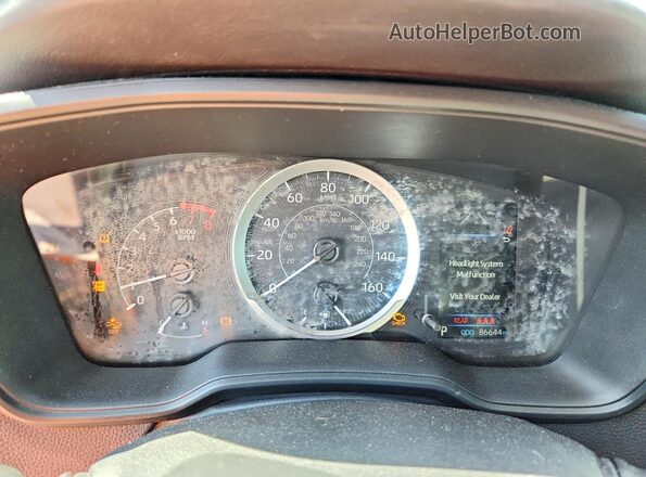 5YFEPMAE3MP221607 2021 TOYOTA COROLLA Silver Instrument cluster view