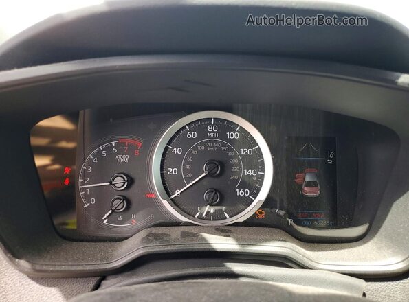 5YFEPMAE3MP226872 2021 TOYOTA COROLLA Blue Widok zestawu wskaźników