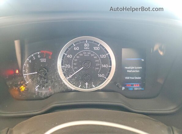 5YFEPMAE4MP233510 2021 TOYOTA COROLLA Белый Вид щитка приборов