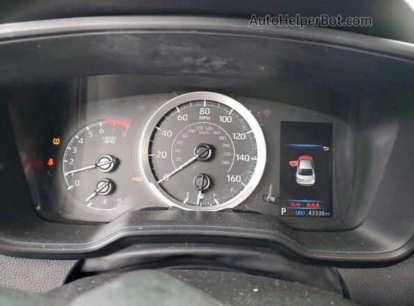 5YFEPMAE4NP293269 2022 TOYOTA COROLLA White Widok zestawu wskaźników