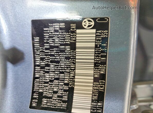 5YFEPMAE4NP351302 2022 TOYOTA COROLLA Blue Widok komory silnika