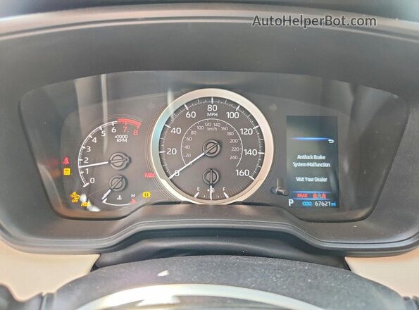 5YFEPMAE5MP168912 2021 TOYOTA COROLLA White Вид щитка приладів