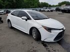 2021 Toyota Corolla Le White vin: 5YFEPMAE5MP176430