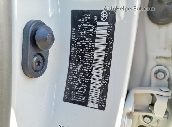 5YFEPMAE6MP236764 2021 TOYOTA COROLLA White Engine compartment view