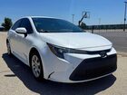 2021 Toyota Corolla Le White vin: 5YFEPMAE7MP207502