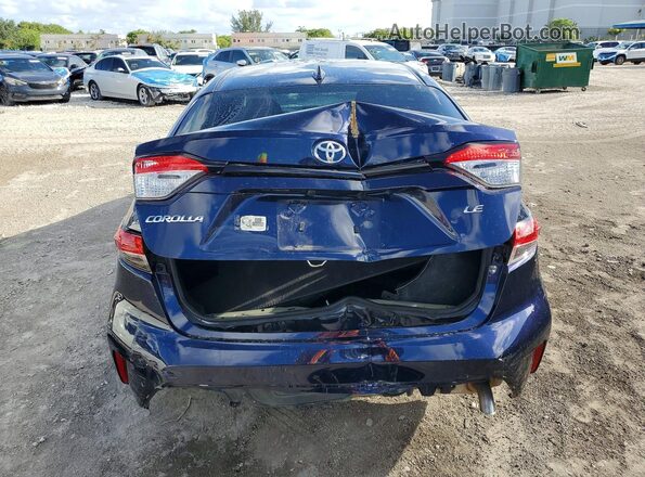 5YFEPMAE7MP227295 2021 TOYOTA COROLLA Blue უკანა ხედი