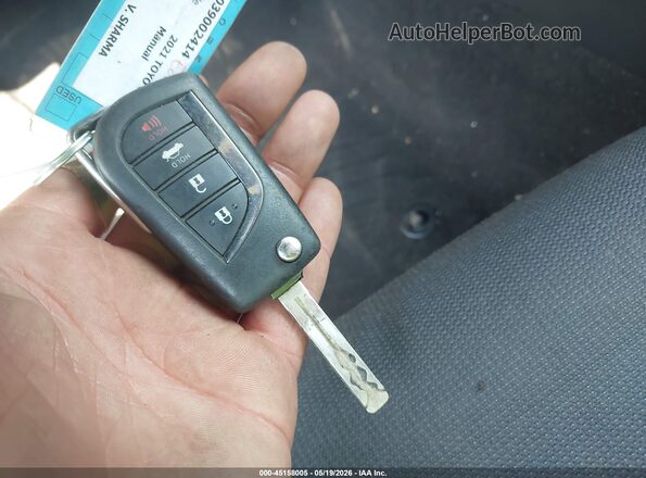 5YFEPMAE7MP247871 2021 TOYOTA COROLLA Серый Вид панели приборов