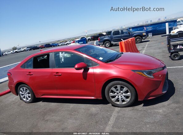 5YFEPMAE8MP186076 2021 TOYOTA COROLLA Red Вид щитка приладів