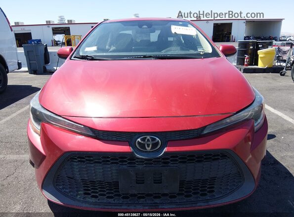 5YFEPMAE8MP186076 2021 TOYOTA COROLLA Red Вид панелі приладів