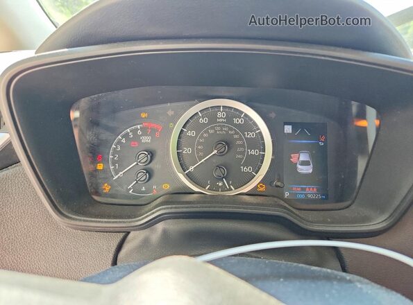 5YFEPMAE9NP298743 2022 TOYOTA COROLLA White Вид щитка приладів