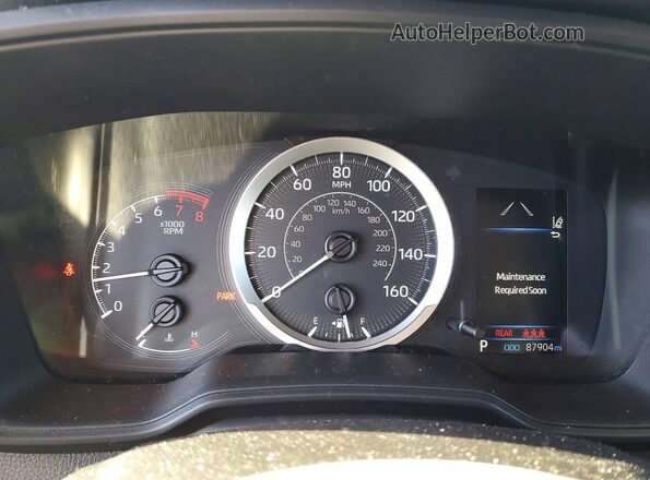 5YFEPMAEXMP204240 2021 TOYOTA LL White Вид щитка приладів