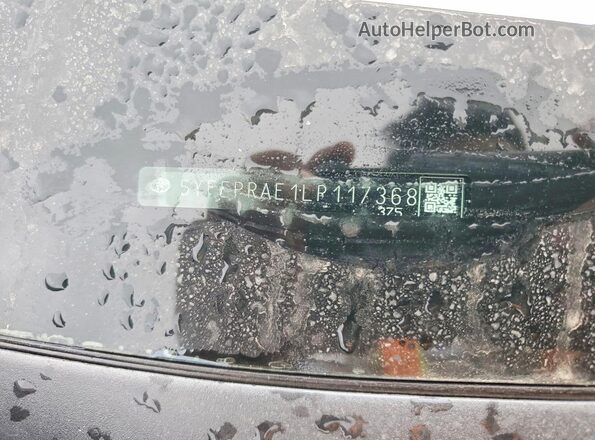 5YFEPRAE1LP117368 2020 TOYOTA COROLLA Серый Вид наклейки с VIN-кодом