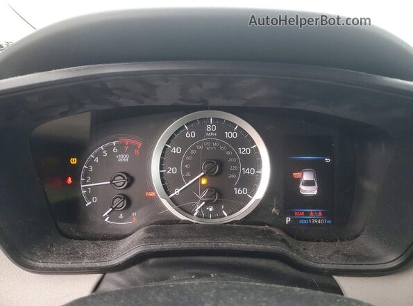 5YFEPRAE1LP124739 2020 TOYOTA LL Black ხელსაწყოთა პანელის ხედი