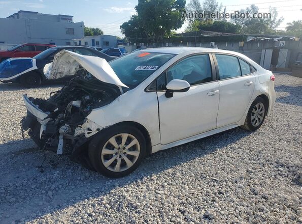 5YFEPRAE3LP010919 2020 TOYOTA COROLLA White წინა მარცხენა ხედი სამი მეოთხედიდან
