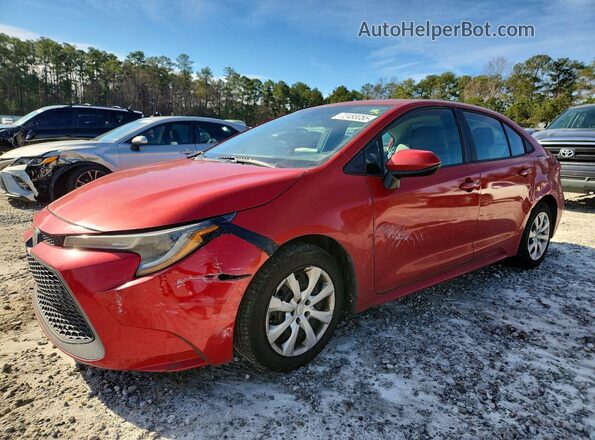 5YFEPRAE3LP103729 2020 TOYOTA COROLLA Red წინა მარცხენა ხედი სამი მეოთხედიდან