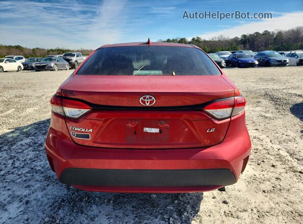 5YFEPRAE3LP103729 2020 TOYOTA COROLLA Red უკანა ხედი