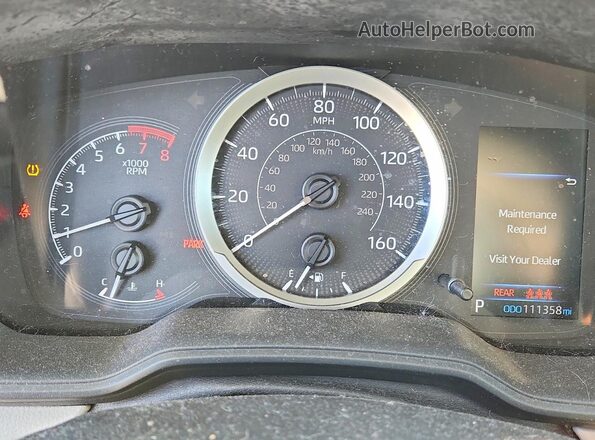 5YFEPRAE3LP103729 2020 TOYOTA COROLLA Red ხელსაწყოთა პანელის ხედი