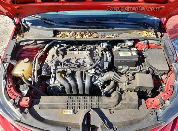 5YFEPRAE3LP103729 2020 TOYOTA COROLLA Red უკანა სალონის ხედი