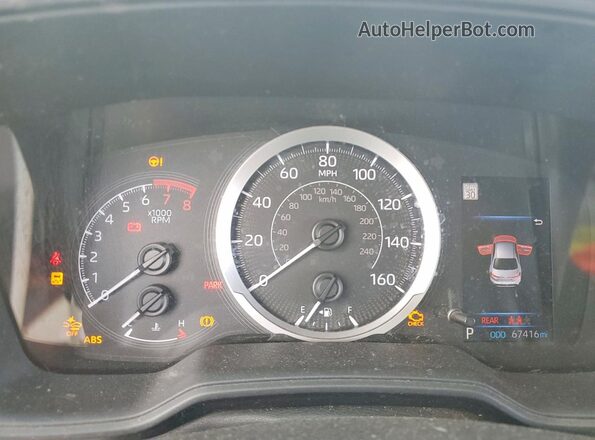 5YFEPRAE7LP056043 2020 TOYOTA COROLLA Red Սարքավորումների վահանակի տեսք