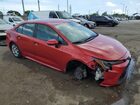 2020 Toyota Corolla Le Red vin: 5YFEPRAE7LP056043 Damage: Right Head Lamp, Broken, Replacement Required