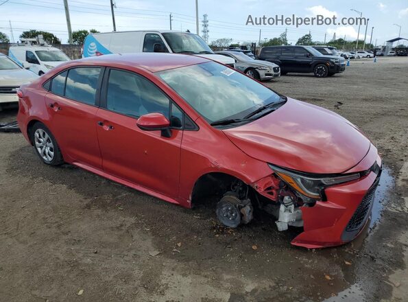 5YFEPRAE7LP056043 2020 TOYOTA COROLLA Red VIN կոդի պիտակի տեսք